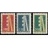 Portugal 826/28 1955 100 aniv. Telégrafo eléctrico MNH