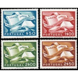 Portugal 807/10 1954 Campaña de Educación popular MNH Portugal 807/10 1954 Campaña de Educación popular MNH