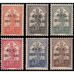 Portugal 559/64 1933 Sellos de 1931 con sobrecarga MH Portugal 559/64 1933 Sellos de 1931 con sobrecarga MH
