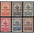 Portugal 559/64 1933 Sellos de 1931 con sobrecarga MH