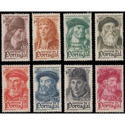 Portugal 655/62 1945 Navegantes Portugueses MNH