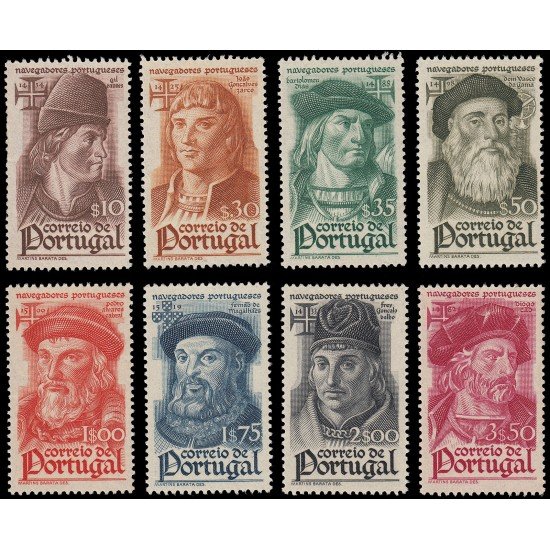 Portugal 655/62 1945 Navegantes Portugueses MNH