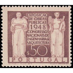 Portugal 706 1948 Exposición de Obras públicas y Congreso nacional de ingenieros y arquitectos MNH Portugal 706 1948 Exposición de Obras públicas y Congreso nacional de ingenieros y arquitectos MNH