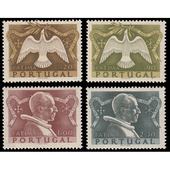 Portugal 744/47 1951 Año Santo de Fátima MNH Portugal 744/47 1951 Año Santo de Fátima MNH