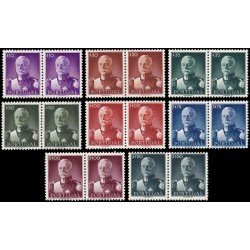 Portugal 663/70 1945 Presidente Carmona pareja MNH