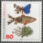 FAU5/S Alemania Federal  Germany  Nº 919  1981 Protección naturaleza Fauna y flora