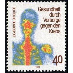 MED/S Alemania Federal Germany Nº 921 1981 Protección de la salud Detección del cáncer Lujo MED/S Alemania Federal Germany Nº 921 1981 Protección de la salud Detección del cáncer Lujo
