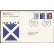 Gran Bretaña 846/54 (de la serie) 1978 SPD FDC Serie Reina Isabel II Escocia Sobre primer día Edinburgh