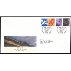 Gran Bretaña 2106/09 1999 SPD FDC Serie Regional Sobre primer día Philatelic Bureau Gran Bretaña 2106/09 1999 SPD FDC Serie Regional Sobre primer día Philatelic Bureau
