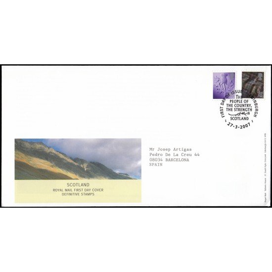 Gran Bretaña 2877/84 (de la serie) 2007 SPD FDC Serie Regional Escocia Sobre primer día Edinburgh Gran Bretaña 2877/84 (de la serie) 2007 SPD FDC Serie Regional Escocia Sobre primer día Edinburgh