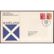 Gran Bretaña 807/12 (de la serie) 1976 SPD FDC Serie Reina Isabel II  Escocia Sobre primer día Edinburgh