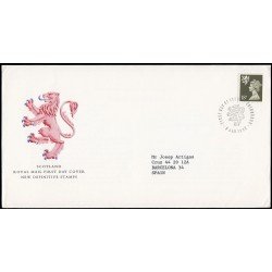 Gran Bretaña 1253 1987 SPD FDC Serie Reina Isabel II Escocia Sobre primer día Edinburgh Gran Bretaña 1253 1987 SPD FDC Serie Reina Isabel II Escocia Sobre primer día Edinburgh