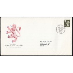 Gran Bretaña 1253 1987 SPD FDC Serie Reina Isabel II Escocia Sobre primer día Philatelic Bureau Gran Bretaña 1253 1987 SPD FDC Serie Reina Isabel II Escocia Sobre primer día Philatelic Bureau