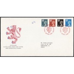 Gran Bretaña 1422/33 (de la serie) 1989 SPD FDC Serie Reina Isabel II Escocia Sobre primer día Edinburgh Gran Bretaña 1422/33 (de la serie) 1989 SPD FDC Serie Reina Isabel II Escocia Sobre primer día Edinburgh
