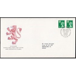 Gran Bretaña 1207 1986 SPD FDC Serie Reina Isabel II Escocia Sobre primer día Philatelic Bureau
