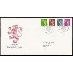Gran Bretaña 1579/90 (de la serie) 1991 SPD FDC Serie Reina Isabel II Escocia Sobre primer día Edinburgh Gran Bretaña 1579/90 (de la serie) 1991 SPD FDC Serie Reina Isabel II Escocia Sobre primer día Edinburgh