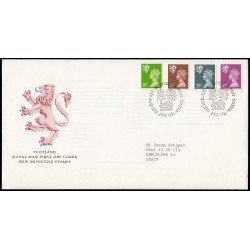 Gran Bretaña 1579/90 (de la serie) 1991 SPD FDC Serie Reina Isabel II Escocia Sobre primer día Philatelic Bureau Gran Bretaña 1579/90 (de la serie) 1991 SPD FDC Serie Reina Isabel II Escocia Sobre primer día Philatelic Bureau