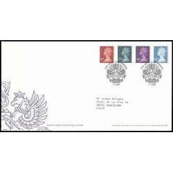 Gran Bretaña 2458/61 2003 SPD FDC Serie Reina Isabel II Sobre primer día Windsor Gran Bretaña 2458/61 2003 SPD FDC Serie Reina Isabel II Sobre primer día Windsor
