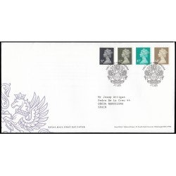 Gran Bretaña 2342/45 2002 SPD FDC Serie Reina Isabel II Sobre primer día Windsor Gran Bretaña 2342/45 2002 SPD FDC Serie Reina Isabel II Sobre primer día Windsor