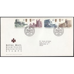 Gran Bretaña 1615/18 1992 SPD FDC Castillos Británicos Sobre primer día Philatelic Bureau Gran Bretaña 1615/18 1992 SPD FDC Castillos Británicos Sobre primer día Philatelic Bureau