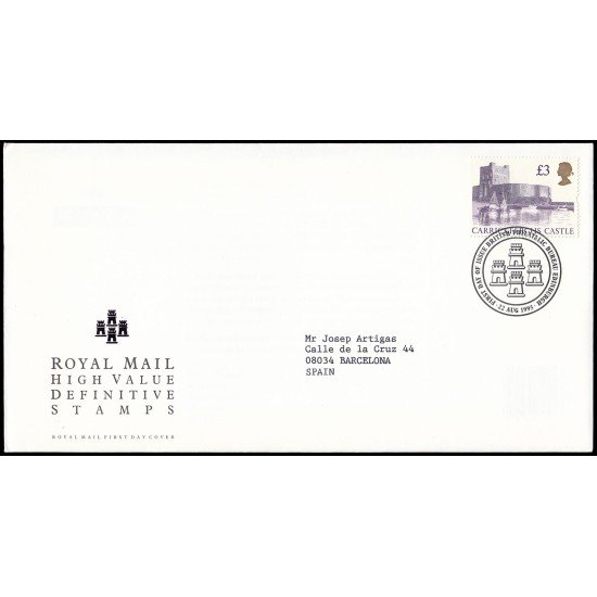 Gran Bretaña 1832 1995 SPD FDC Castillos Británicos Sobre primer día Philatelic Bureau Gran Bretaña 1832 1995 SPD FDC Castillos Británicos Sobre primer día Philatelic Bureau