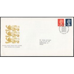 Gran Bretaña 1473/74 1990 SPD FDC Serie Reina Isabel II Sobre primer día Philatelic Bureau Gran Bretaña 1473/74 1990 SPD FDC Serie Reina Isabel II Sobre primer día Philatelic Bureau
