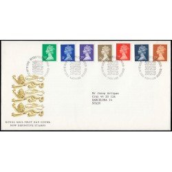 Gran Bretaña 1477/83 1990 SPD FDC Serie Reina Isabel II Sobre primer día Philatelic Bureau Gran Bretaña 1477/83 1990 SPD FDC Serie Reina Isabel II Sobre primer día Philatelic Bureau