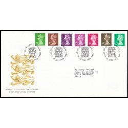 Gran Bretaña 1876/82 1996 SPD FDC Serie Reina Isabel II Sobre primer día Windsor Gran Bretaña 1876/82 1996 SPD FDC Serie Reina Isabel II Sobre primer día Windsor