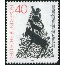 FAU3/S Alemania Federal Germany Nº 952 1982 Músicos de la ciudad de Brême Lujo FAU3/S Alemania Federal Germany Nº 952 1982 Músicos de la ciudad de Brême Lujo