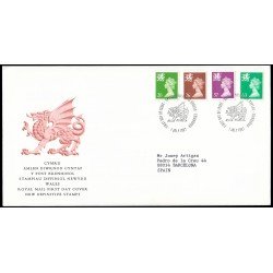 Gran Bretaña 1976/87 (de la serie) 1997 SPD FDC Serie Reina Isabel II Sobre primer día Philatelic Bureau Gran Bretaña 1976/87 (de la serie) 1997 SPD FDC Serie Reina Isabel II Sobre primer día Philatelic Bureau