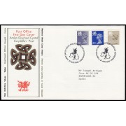 Gran Bretaña 1082/90 (de la serie) 1983 SPD FDC Serie Reina Isabel II Gales  Sobre primer día Philatelic Bureau