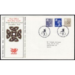 Gran Bretaña 1082/90 (de la serie) 1983 SPD FDC Serie Reina Isabel II Gales Sobre primer día Philatelic Bureau Gran Bretaña 1082/90 (de la serie) 1983 SPD FDC Serie Reina Isabel II Gales Sobre primer día Philatelic Bureau