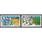DEP6/S Alemania Federal  Germany  Nº  959/60  1982  Sorteo por el deporte-Deportes colectivos-Lujo