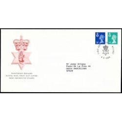 Gran Bretaña 2104/05 1999 SPD FDC Serie Reina Isabel II Sobre primer día Belfast Gran Bretaña 2104/05 1999 SPD FDC Serie Reina Isabel II Sobre primer día Belfast