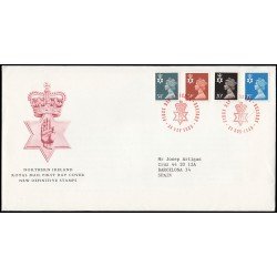 Gran Bretaña 1422/33 (de la serie) 1989 SPD FDC Serie Reina Isabel II Irlanda del Norte Sobre primer día Belfast Gran Bretaña 1422/33 (de la serie) 1989 SPD FDC Serie Reina Isabel II Irlanda del Norte Sobre primer día Belfast