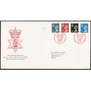 Gran Bretaña 1422/33 (de la serie) 1989 SPD FDC Serie Reina Isabel II Irlanda del Norte Sobre primer día Philatelic Bureau