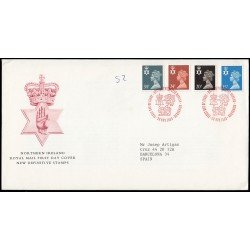 Gran Bretaña 1422/33 (de la serie) 1989 SPD FDC Serie Reina Isabel II Irlanda del Norte Sobre primer día Philatelic Bureau Gran Bretaña 1422/33 (de la serie) 1989 SPD FDC Serie Reina Isabel II Irlanda del Norte Sobre primer día Philatelic Bureau
