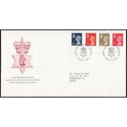 Gran Bretaña 1499/10 (de la serie) 1990 SPD FDC Serie Reina Isabel II Irlanda del Norte Sobre primer día Belfast Gran Bretaña 1499/10 (de la serie) 1990 SPD FDC Serie Reina Isabel II Irlanda del Norte Sobre primer día Belfast