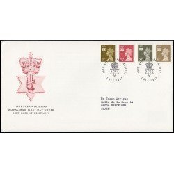 Gran Bretaña 1718/29 (de la serie) 1993 SPD FDC Serie Reina Isabel II Irlanda del Norte Sobre primer día Belfast Gran Bretaña 1718/29 (de la serie) 1993 SPD FDC Serie Reina Isabel II Irlanda del Norte Sobre primer día Belfast