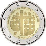 Portugal 2023 2 € euros conmemorativos Jornada Mundial de la Juventud