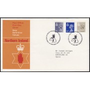 Gran Bretaña 1082/90 (de la serie) 1983 SPD FDC Serie Reina Isabel II Irlanda del Norte Sobre primer día Philatelic Bureau