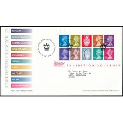 Gran Bretaña HB 9 2000 SPD FDC Exposición filatélica Internacional en londres Sobre primer día Philatelic Bureau Gran Bretaña HB 9 2000 SPD FDC Exposición filatélica Internacional en londres Sobre primer día Philatelic Bureau