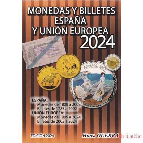 Catálogo Hnos. Guerra Monedas y Billetes España y Unión Europea Ed. 2024
