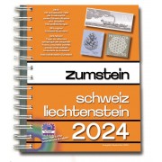 Catálogo de sellos ZUMSTEIN Suiza/Liechtenstein 2024, con encuadernación en espiral