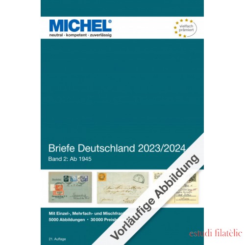 Catálogo de cartas MICHEL Alemania 2023/2024 - Volumen 2 (desde 1945)
