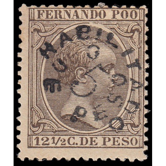 Fernando Poo 37 1896/00 Alfonso XIII MH Fernando Poo 37 1896/00 Alfonso XIII MH
