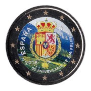 España 2018 2 € euros conmemorativos Color 50 Aniv. Felipe VI