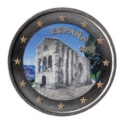 España 2017 2 € euros conmemorativos Color Sta María del Naranco Asturias 