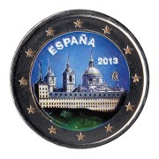 España 2013 2 € euros conmemorativos Color UNESCO Monasterio del Escorial 