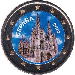 España 2012 2 € euros conmemorativos Color UNESCO Catedral de Burgos España 2012 2 € euros conmemorativos Color UNESCO Catedral de Burgos